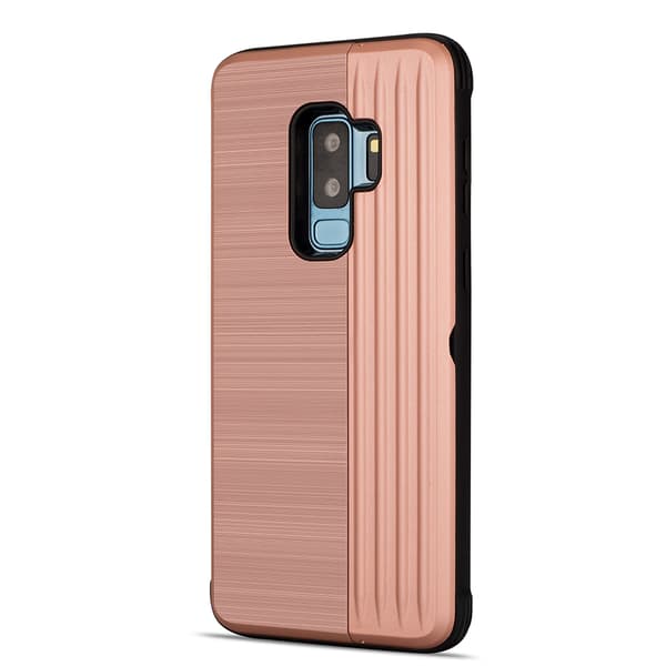 Skal Korthållare - Samsung Galaxy S9 Plus Guld Guld