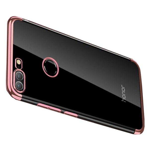Tyylikäs suojaava silikonikuori - Huawei Honor 9 Lite Roséguld