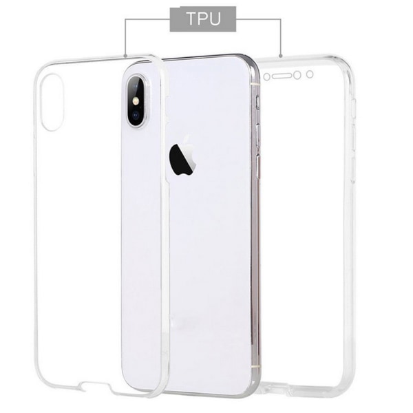 iPhone X/XS - Crystal-cover med touchfunktion Blå