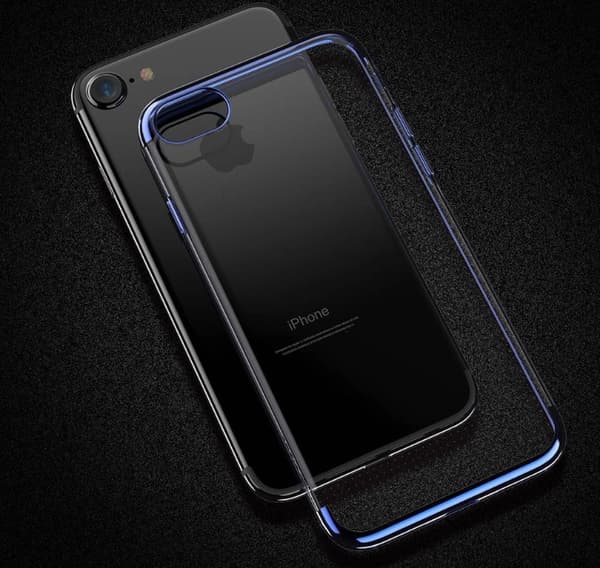 iPhone 7 PLUS - Stilrent Exklusivt Smart Silikonskal FLOVEME Silver
