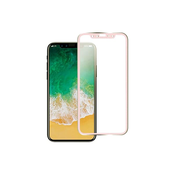 HuTech Skärmskydd (2-PACK) Aluminium-ram för iPhone X Röd