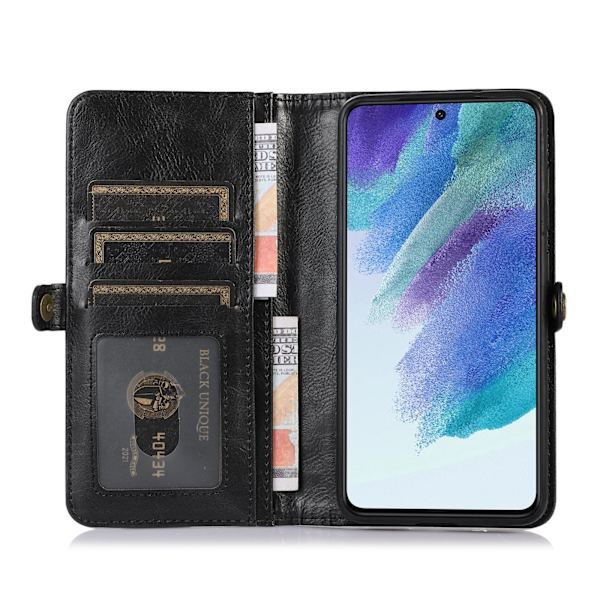 Elegant 2-i-1 Plånboksfodral i Högvärdigt PU-läder för Samsung Galaxy A14 5G Rosaröd