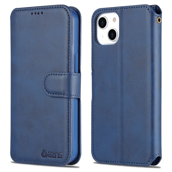 Praktiskt YAZUNSHI Plånboksfodral - iPhone 14 Plus Blå