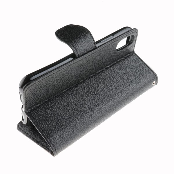 iPhone X - NKOBEE-deksel med lommebok Brun
