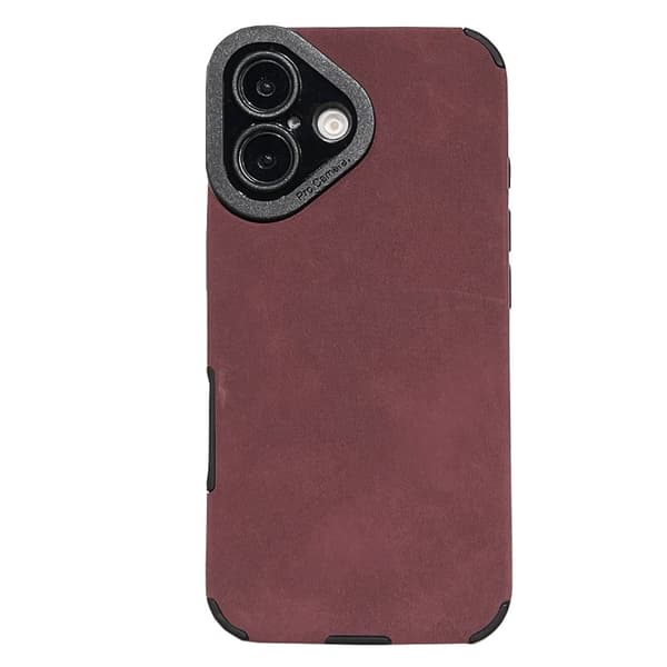 Leman Premium Skal kompatibelt med  iPhone 16 Mörklila