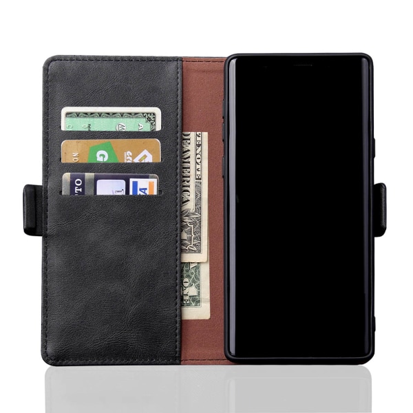 Glat Leman Wallet Case - Samsung Galaxy Note10 Plus Mörkbrun