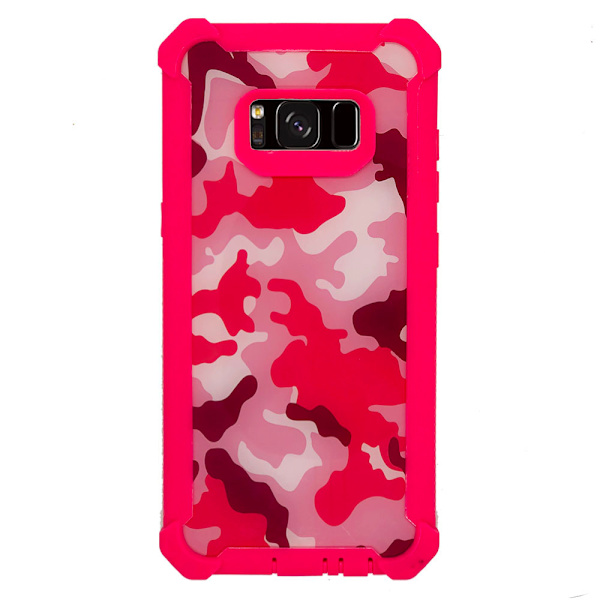 Kraftfullt Skyddande Fodral ARMY - Samsung Galaxy S8 ROSA/VIT