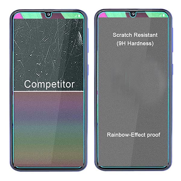 3-PACK Galaxy A50 Standard Skärmskydd HD 0,3mm Transparent