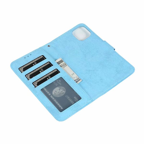 Stilfuldt Dobbeltfunktions Pungetui - iPhone 12 Pro Max Brun