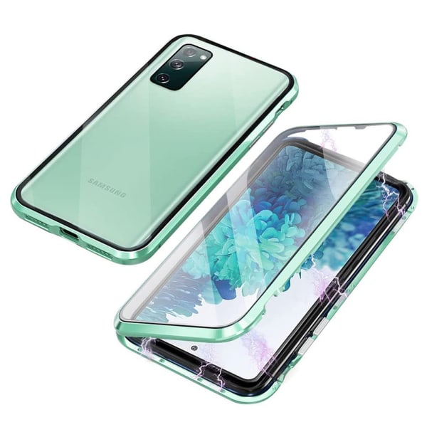 Stilrent & Dubbelt Magnetiskt Skal - Samsung Galaxy S20 FE Grön