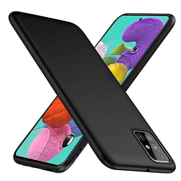 Samsung Galaxy A51 - Professionelt blødt cover Svart