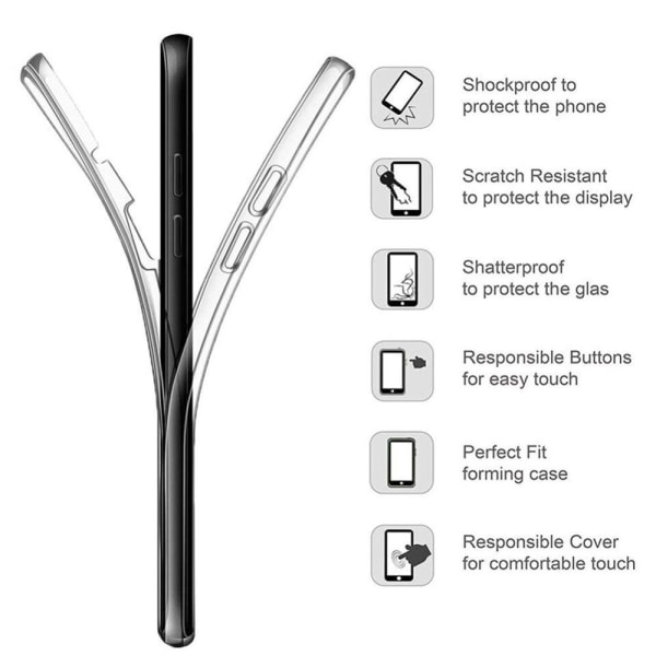 Silikonfodral med Touchsensor (Fram & Bak) Huawei Mate 20 lite Blå