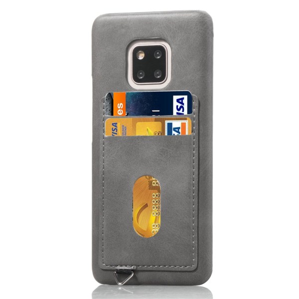 Vintage-Mark Skal med Kortfack fr�n Leman - Huawei Mate 20 Pro Rosaröd