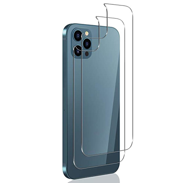 2-PACK 3-in-1 Fram- & Baksida Kameralinsskydd iPhone 12 Pro Max Transparent