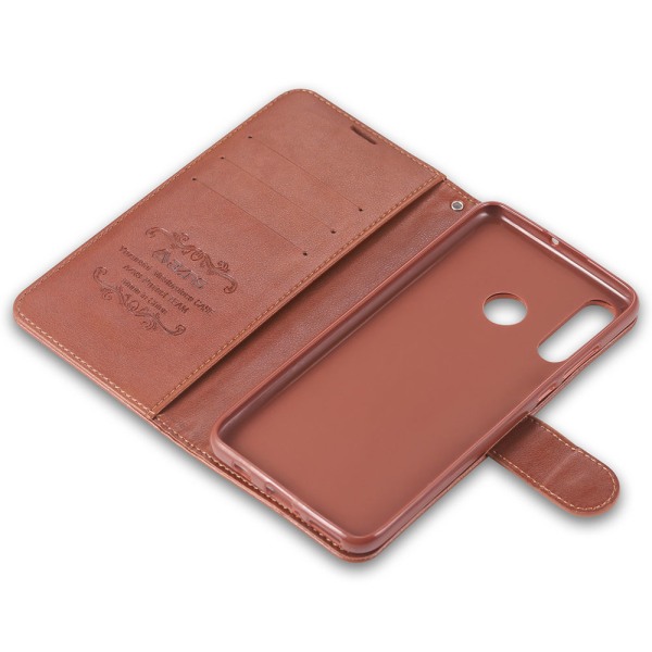 Huawei P30 Lite - Smart Effective Wallet Cover Röd