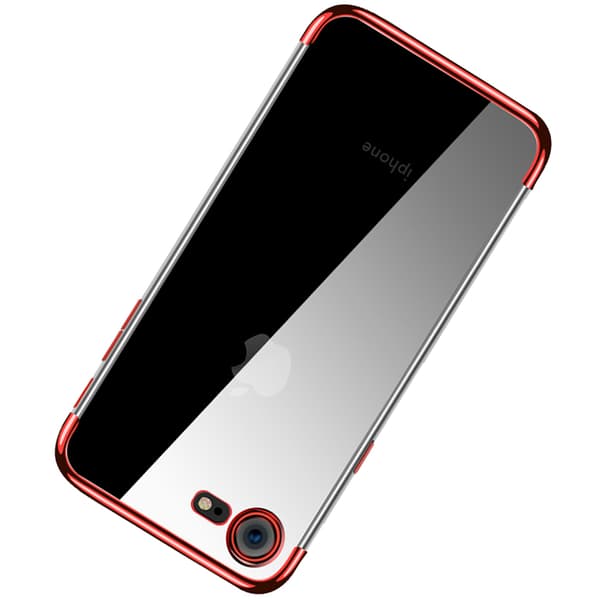 Elegant Exklusivt Silikonskal FLOVEME iPhone 7 (MAX SKYDD) Silver