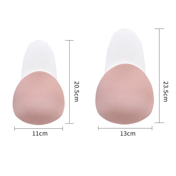 Bekväm och Smidig Självhäftande Push-Up BH Beige Medium