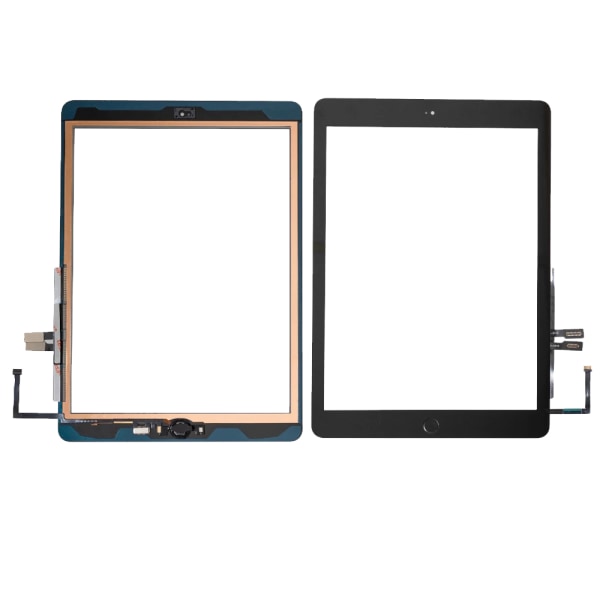 iPad 8 8th Gen 10.2 Touch Screen LCD Flexkabel Hemknapp Svart