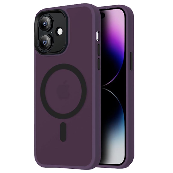 Maximal Skydd & Elegans - iPhone 16 Plus Skal med Stötsäker Design Grön