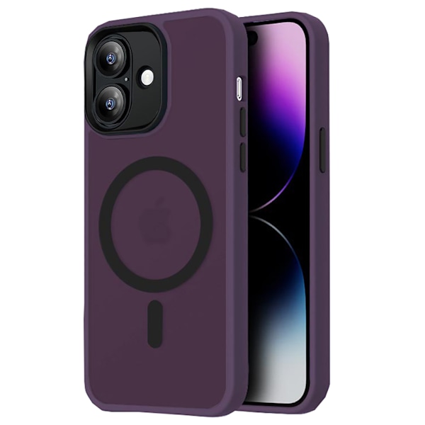Maximal Skydd & Elegans - iPhone 16 Plus Skal med Stötsäker Design Rosa