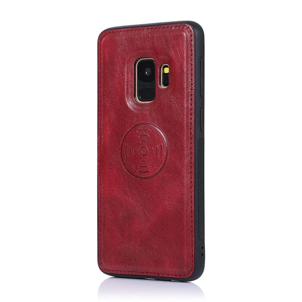 Smidigt Dubbelt Plånboksfodral - Samsung Galaxy S9 Mörkblå