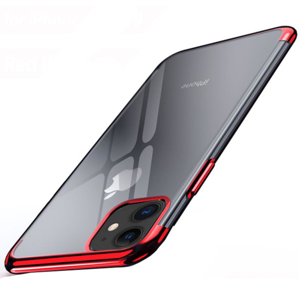 Stilig beskyttende silikondeksel - iPhone 12 Röd