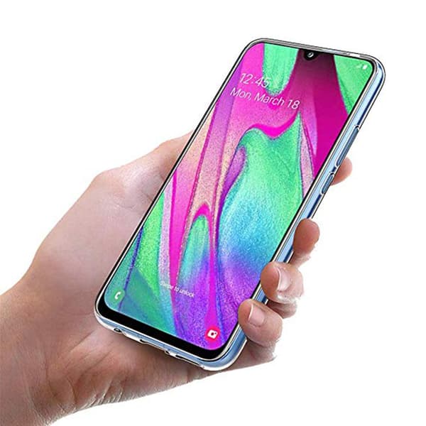 Silikonskal - Samsung Galaxy A40 Transparent/Genomskinlig