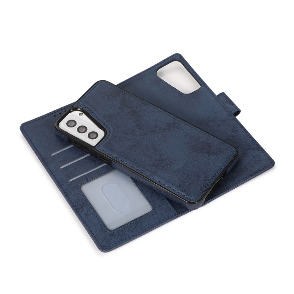 Gjennomtenkt lommebokdeksel (LEMAN) - Samsung Galaxy S21 Plus Mörkblå