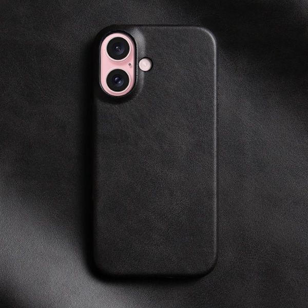 iPhone 16 Plus - LEMANS Skal med Kortfack - Stilrent och Smidigt Grå