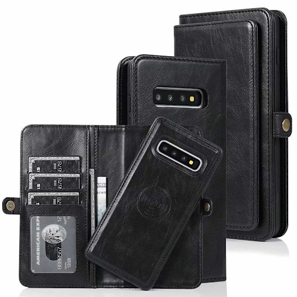 Samsung Galaxy S10 Plus - Plånboksfodral Svart