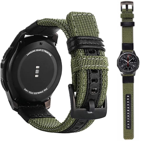 Svala Nylonranneke - Samsung Galaxy Watch S3 Frontier Svart 22mm