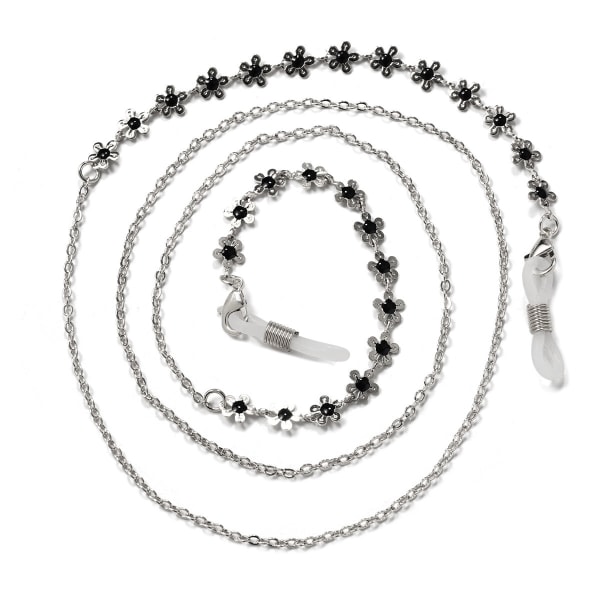 Elegant Glasögon-Kedja (Senilsnöre) Silver Ros