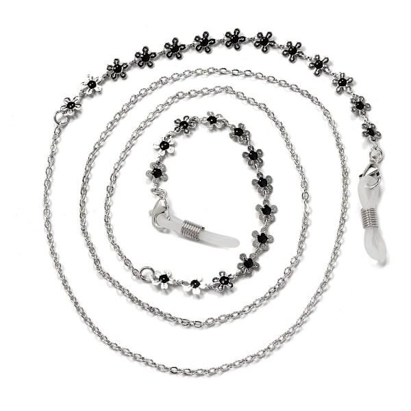 Elegant Glasögon-Kedja (Senilsnöre) Silver Rund