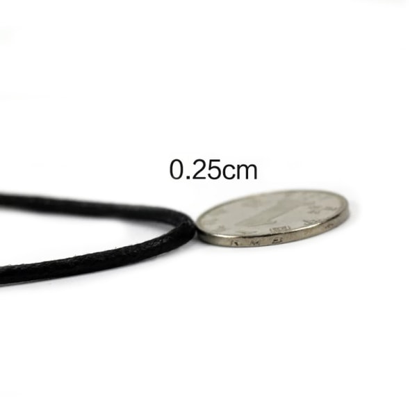 Voksede runde snørebånd/snørebånd 150cm Vit