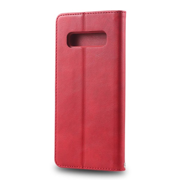 Samsung Galaxy S10+ - støtdempende eksklusivt lommebokdeksel Röd Röd