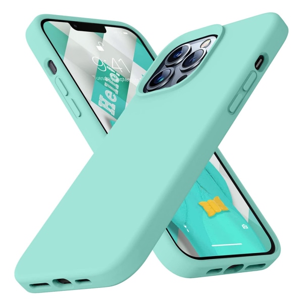 Tynt og beskyttende silikondeksel - iPhone 14 Pro Max Genomskinlig