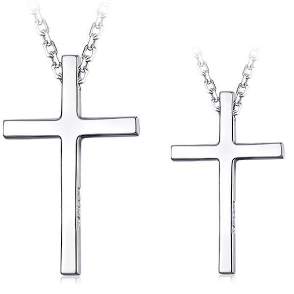 Elegant Kors Halsband Liten