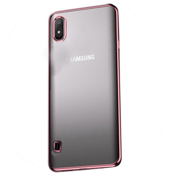 Iskuja vaimentava Floveme silikonikotelo - Samsung Galaxy A10 Roséguld