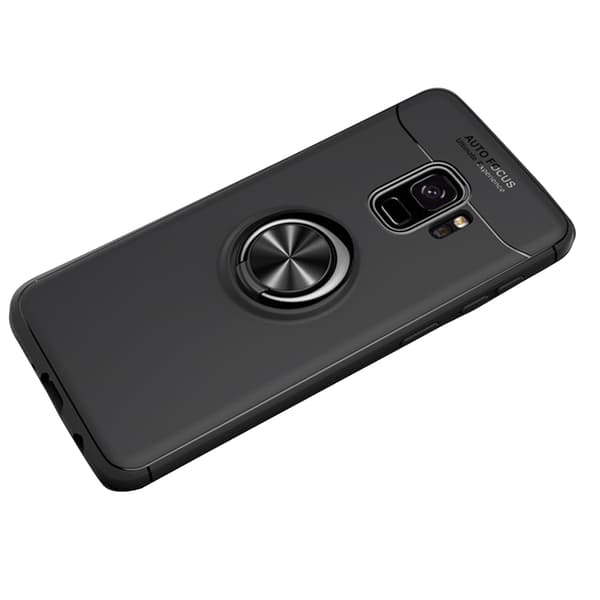 Robust Skyddsskal med Ringhållare till Samsung Galaxy A6 2018 Blå/Blå