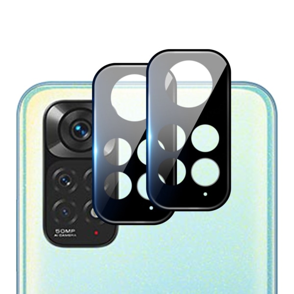 2-PACK Redmi Note 11 2.5D kamera linsecover HD 0.2mm Transparent