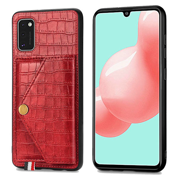 Skal med Kortfack - Samsung Galaxy A41 Brun