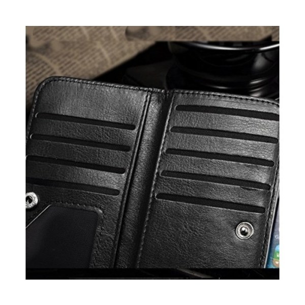 iPhone 6/6S - Elegant Stilsäkert Plånboksfodral i Läder av LEMAN Turkos