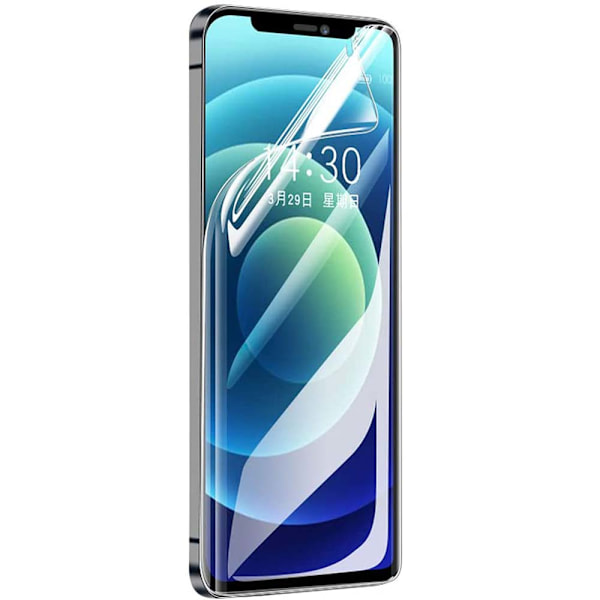 3-PACK iPhone 13 Pro Skjermbeskytter Hydrogel 0,3mm Transparent