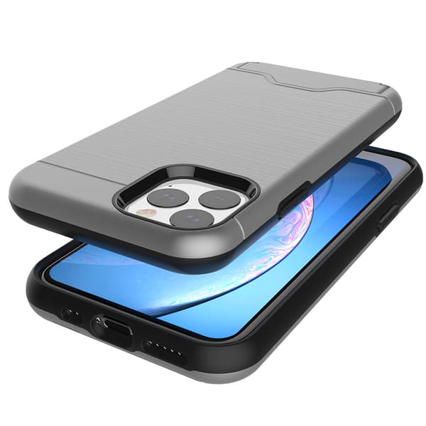 Beskyttelsescover med kortrum (JENSEN) - iPhone 11 Pro Max Mörkblå