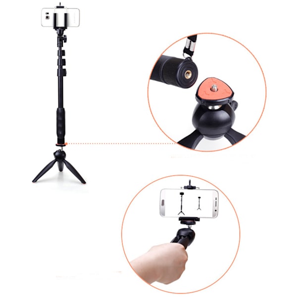 Genomt�nkt Tripod Svart