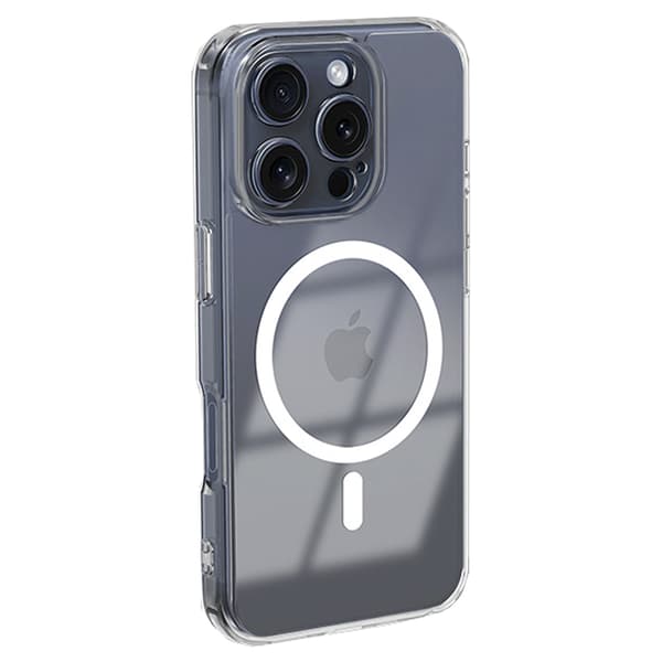 Magnetisk Precision och Totalt Skydd för iPhone 16 Pro Max Genomskinlig