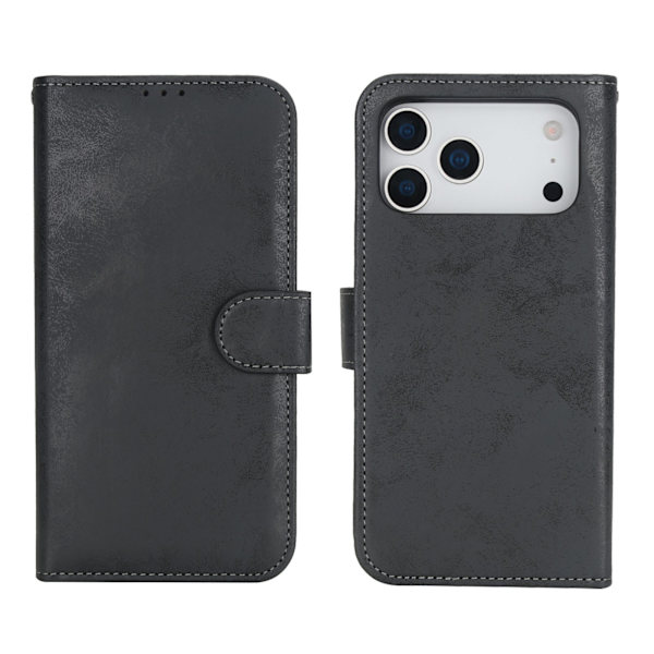 iPhone 17 Pro Max Plånboksfodral med Skalfunktion & Magnet  LEMAN Brun