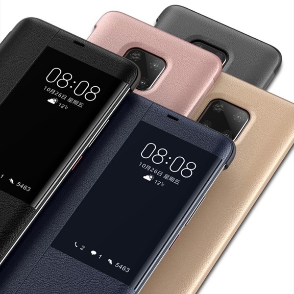 Huawei Mate 20 Pro - Fodral med Smartfunktion från Nkobee Mocha Guld