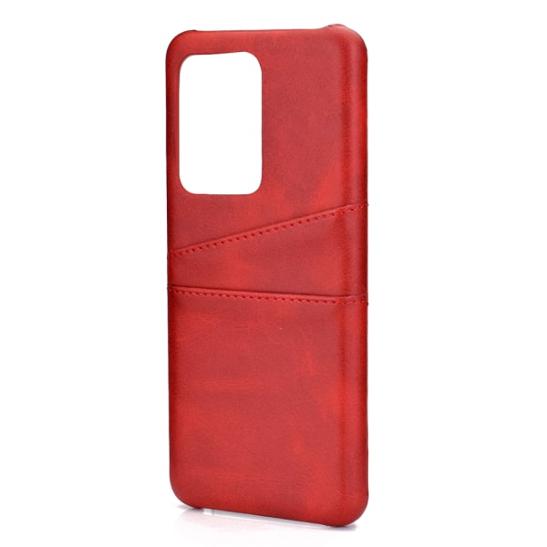 Samsung Galaxy S20 Ultra - Effektivt cover med kortholder Röd