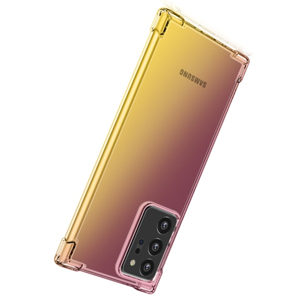 Effektivt silikonbeskyttelsesdeksel - Samsung Galaxy Note 20 Ultra Svart/Guld